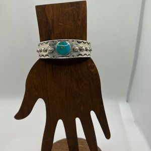 Vintage Nevada Turquoise Cuff Bracelet